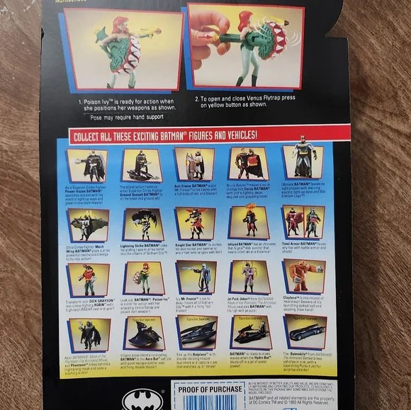 1993 Batman The Animated Series Poison Ivy Action Figure  Kenner - Picture 8 of 9